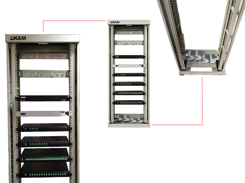 Rack aberto K&M_ETSI de 19 polegadas (2000x600x600)
